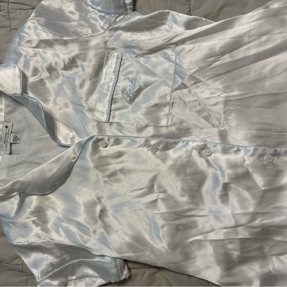 Bride pajama set (white) satin size small - Picture 5 of 7